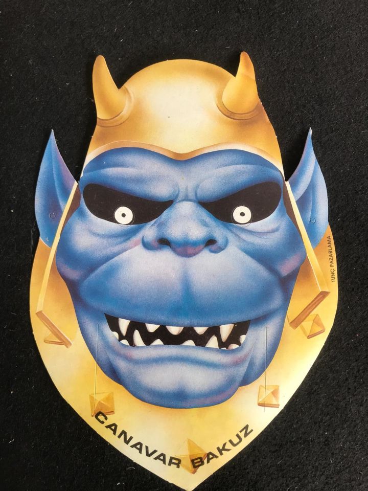 Canavar Bakuz - He-Man / Karton maske - Tunç Pazarlama / 1980'ler