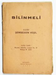 Bilinmeli / Şemseddin YEŞİL - Kitap