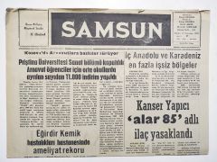 Samsun gazetesi 31 Temmuz 1989 - Eski Gazete