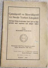 Camiişerif Mescidişerif ve Secde yerleri Edepleri - Kitap