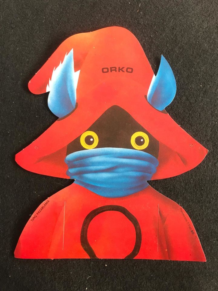Orko - He-Man / Karton maske - Tunç Pazarlama / 1980'ler
