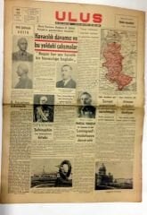 Ulus gazetesi - 22 Ağustos 1941 - Efemera