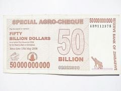 Zimbabwe 50 Billion Dollars - 50 milyon dolar