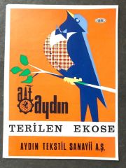 Aydın Tekstil - Terilen Ekose / 13x18 etiket