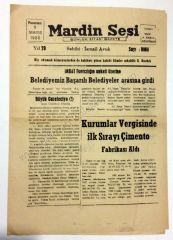 Mardin Sesi gazetesi - 9 Mayıs 1988 - Efemera