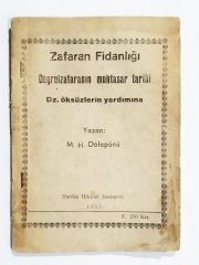 Zarafan fidanlığı M. H.DOLAPÖNÜ / Mardin Hikmet Bas.