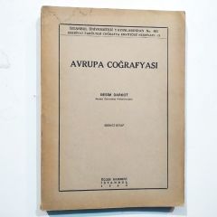 Avrupa Coğrafyası  / Besim DARKOT - Kitap
