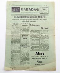 Denizli Babadağ gazetesi, 16 Temmuz 1936 - Efemera
