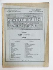 Aylık İstatistik Bülteni Sayı:37 / 1957 - Dergi
