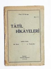 Tatil Hikayeleri / Saffet SIDKI - Kitap