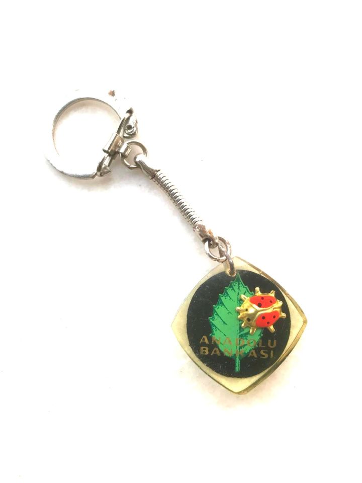 Uğur böceği anahtarlık - Anadolu Bankası