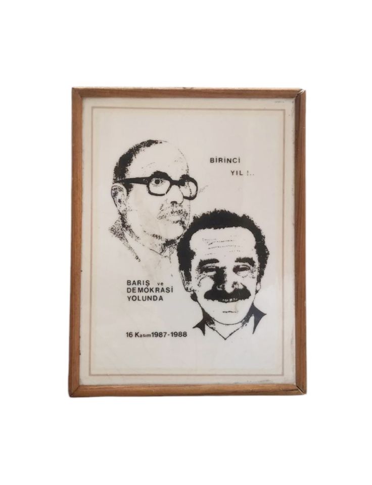 Haydar KUTLU ve Nihat SARGIN - TKP / Türkiye'ye dönüşlerinin, 1. Yılı anısına sınırlı olarak yapılan hatıra çerçeve