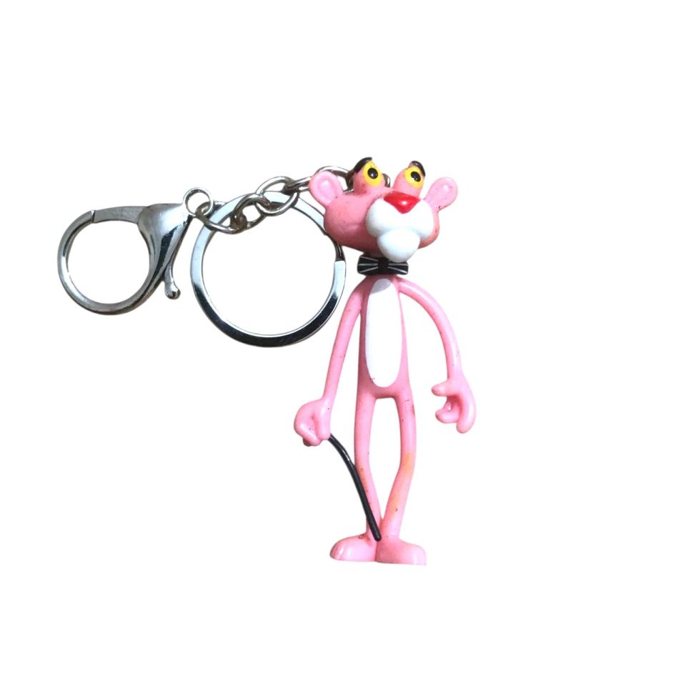 Pembe Panter - Bastonlu / Eski  Anahtarlık