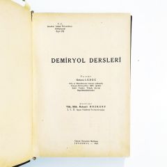 Demiryol dersleri - İTÜ Mehmet BOZKURT / Octave LEDUC - 1963