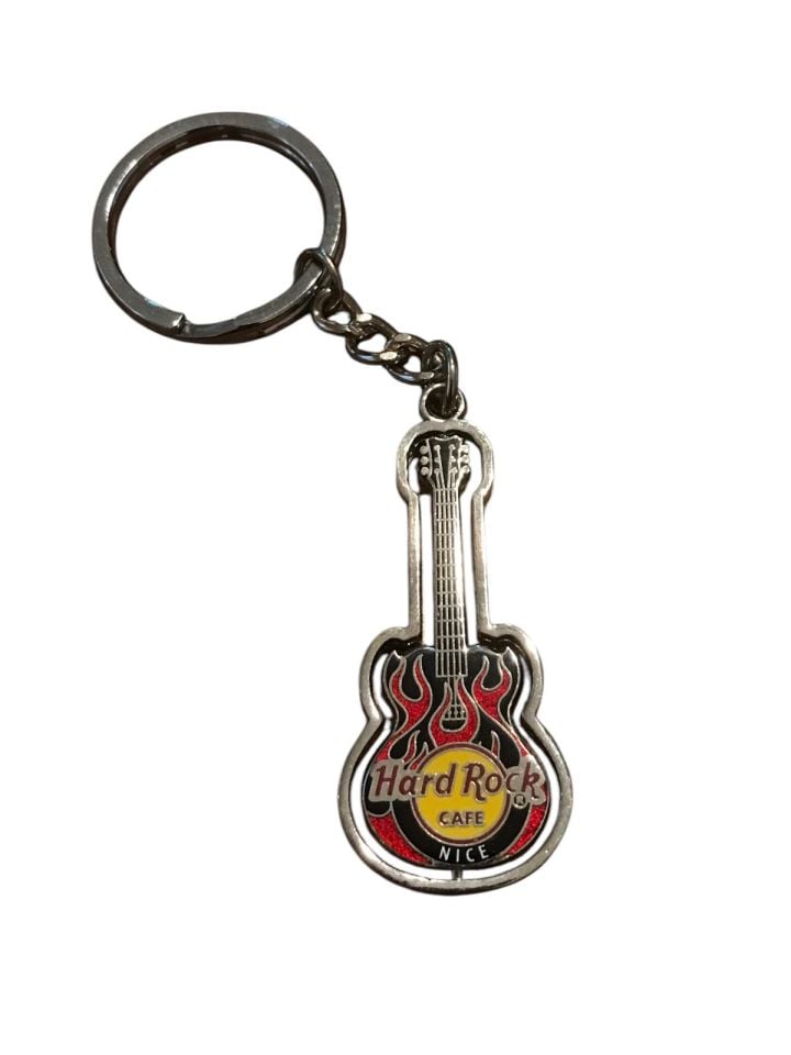 Hard Rock Cafe - Hareketli Gitar - Anahtarlık