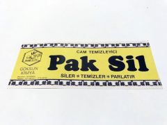 Cam Temizleyici Pak Sil - Göksun Kimya - Etiket