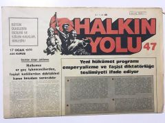 Halkın Yolu Gazetesi - 17 Ocak 1978