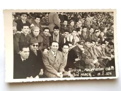Türkiye Macaristan Milli maçı 1956 / Fotoğraf ortada kat izi var