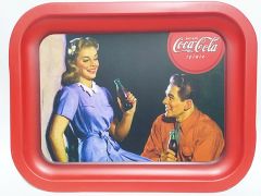 Coca Cola nostaljik tepsi - Akşam ve Cola