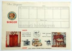 Singer Ders Programı - Nakış Dikiş ve Biçki Salonları - Efemera