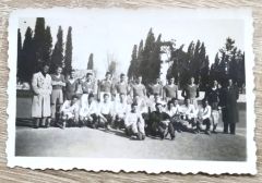 İnönü Lisesi mezunları 1942 Futbol takımı - 6x9 cm  Fotoğraf