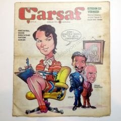 Çarşaf dergisi - Sayı:52 Mizah dergileri, Deniz BAYKAL, Ecevit, Orhan EYÜPOĞLU kapaklı - Kitap