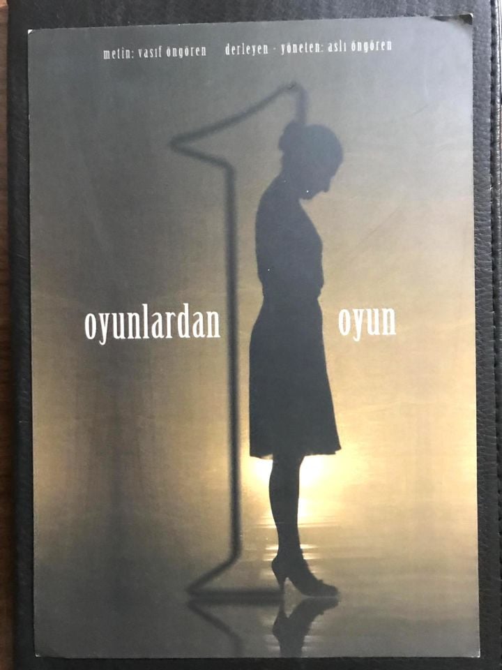 Oyunlardan bir oyun - Vasıf ÖNGÖREN / Tanıtım kartı - Efemera