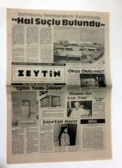 Zeytinburnu - Zeytin gazetesi 20 - 27 Ekim 1989 - Efemera