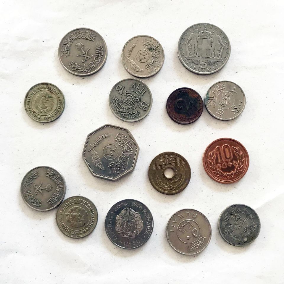 15 Adet metal para (Yabancı ve Osmanlı)