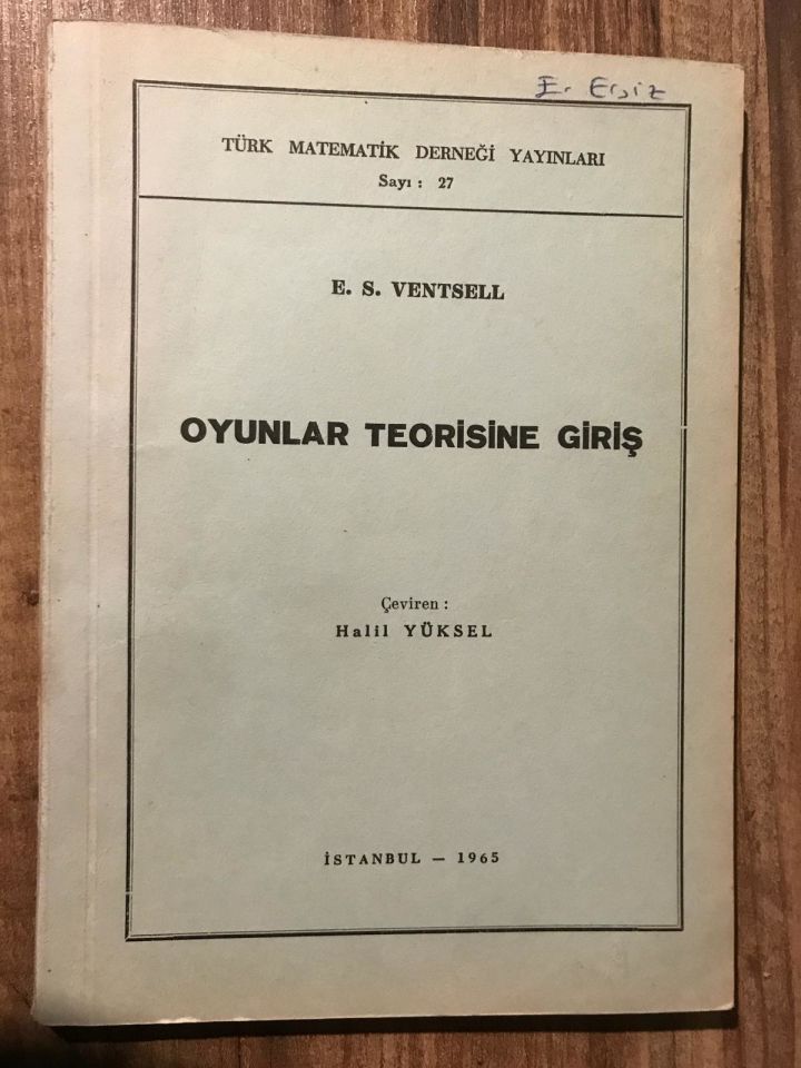 Oyunlar Teorisine Giriş / E.S. Ventsell