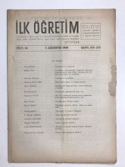 İlk Öğretim Dergisi Sayı:275-277 / 1949 - Dergi