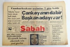 Sabah gazetesi, 16 Mart 1980 - Efemera