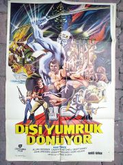 Dişi yumruk dönüyor / Film afişi -  Orijinal dönemin baskısıdır, yeni baskı değildir.