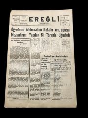 Ereğli Gazetesi / Konya - 25 Haziran 1968