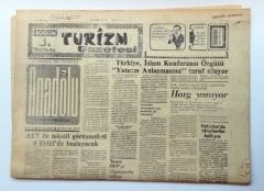 Turizm gazetesi, 19 Ağustos 1985 - Efemera