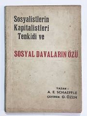 Sosyal Davaların Özü / A.E. SCHAEFFLE - Kitap