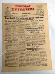 Demokrat Erzurum, 23 Şubat 1956 Erzurum - Efemera