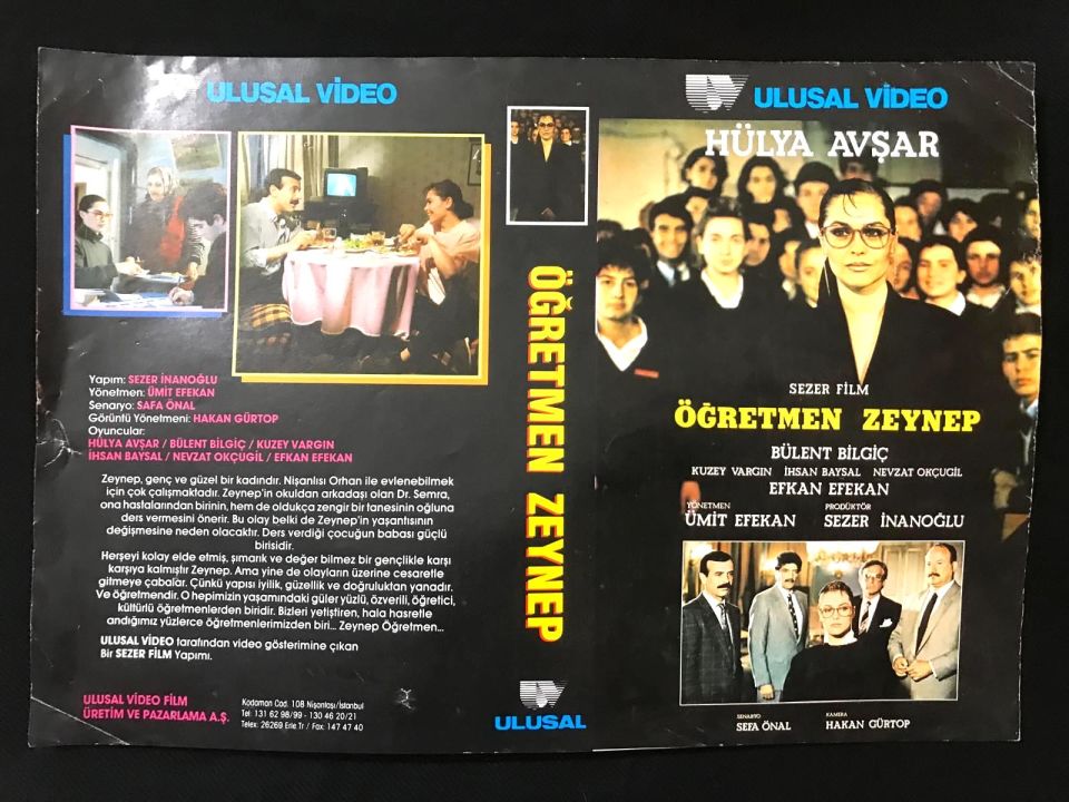 Öğretmen Zeynep / Hülya AVŞAR - Bülent BİLGİÇ - Video Kaset Kartoneti / KASET DEĞİLDİR