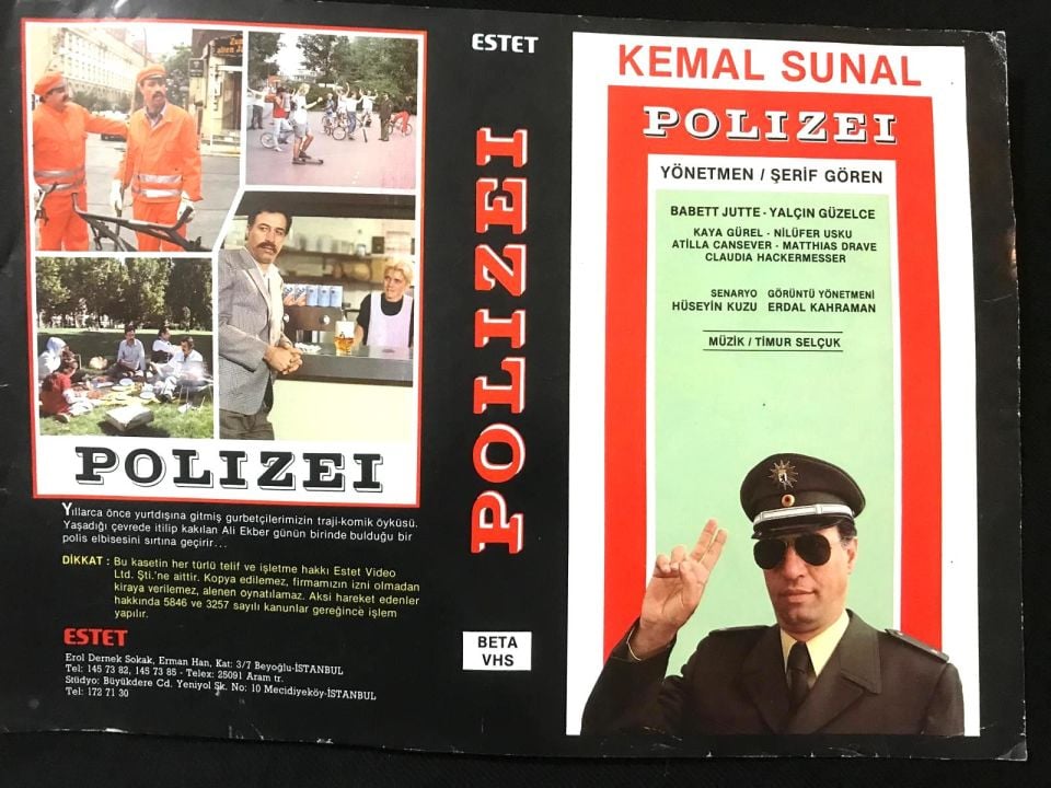 Polizei / Kemal Sunal - Video Kaset Kartoneti / KASET DEĞİLDİR