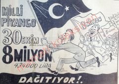 Milli Piyango, Bayraklı reklam  / Gazete reklamı - Efemera