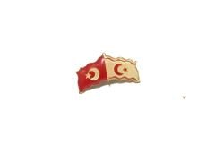 Türkiye, Kıbrıs - Bayraklı rozet