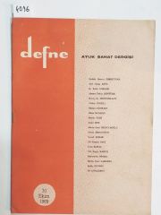70 Ekim 1969 - Defne Aylık Sanat Dergisi - Dergi