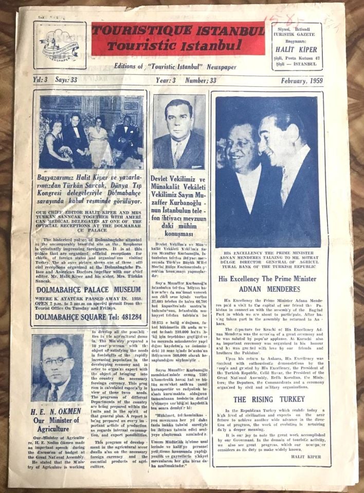 Touristique İstanbul gazetesi - February / Eski gazeteler