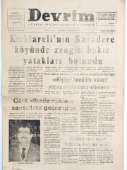 Devrim günlük siyasi akşam gazetesi 11 Şubat 1984 - Gazete