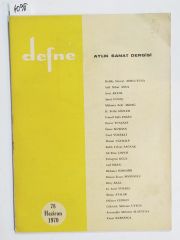 78 Haziran 1970 Defne Aylık Sanat Dergisi - Dergi