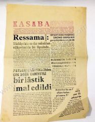 Kasaba gazetesi, 3 Mart 1972, Sayı:1 Turgutlu - Efemera