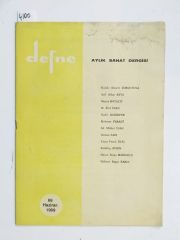 66 Haziran 1969 Defne Aylık Sanat Dergisi - Dergi