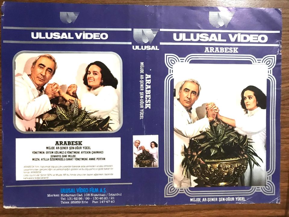 Arabesk - Müjde AR * Şener ŞEN * Uğur YÜCEL - Video Kaset Kartoneti / KASET DEĞİLDİR