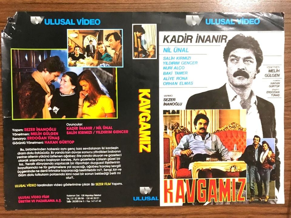 Kavgamız - Kadir İNANIR * Nil ÜNAL - Video Kaset Kartoneti / KASET DEĞİLDİR