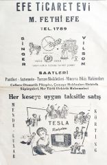 Efe Ticaret evi ESKİŞEHİR / Tam sayfa reklam - Gazete. dergi reklamı